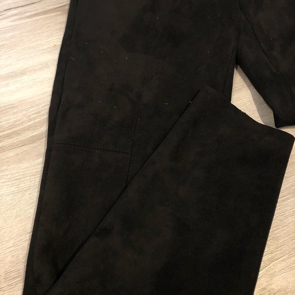 Zara basic suede pants size small - Picture 3 of 4
